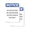 Signmission No Soliciting No Exceptions Do OSHA Notice Sign, Plastic, 10in W x 14in L, 2PK OS-2PACK-NS-P-1014-V-14826 - alternate 1